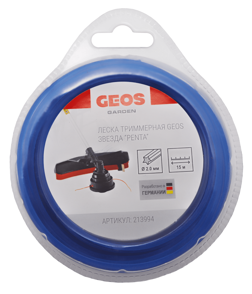Леска триммерная GEOS звезда 