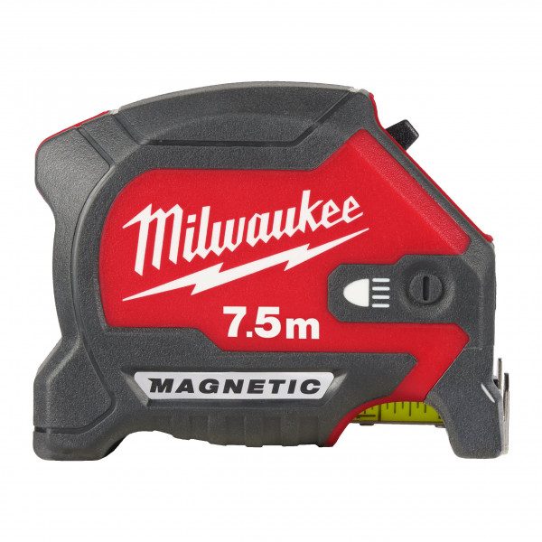 Рулетка  7,5м х30мм, магнитная с LED подсветкой, Milwaukee PREMIUM MAGNETIC GEN III 4932492469