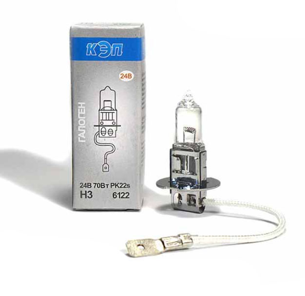 24V-70W(H3) автолампы галоген.РК22s 