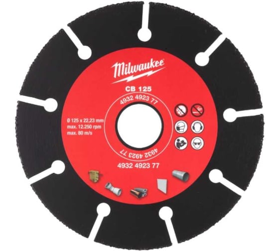 Диск карбидный по дереву и плаcтику CB 125x22.2 мм Milwaukee 4932492377