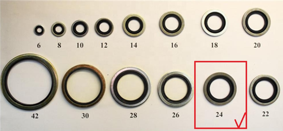 Шайба USIT 24,7*32*2 (резинометаллическая М24)