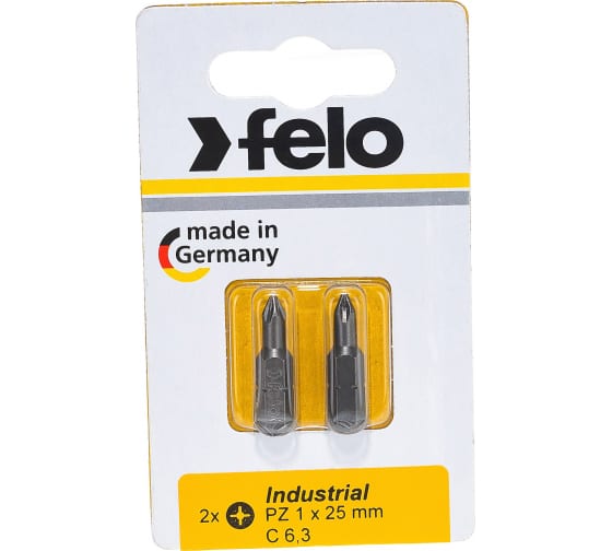 Бита крестовая PZ 1X25, 2шт Felo 02101036