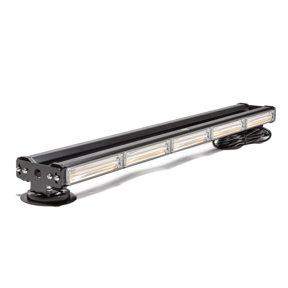 AE60W-5COB-2S-M Маяк-стробоскоп, (желтый), 60Вт, 12/24В, 2-стор., 5+5 блоков COB, 28 реж., (провод 3