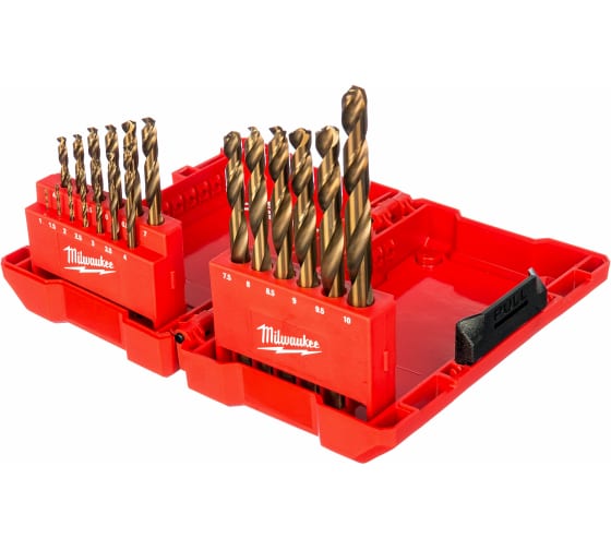 Набор сверл по металлу HSS-G Co, 19 шт. Milwaukee 4932352470