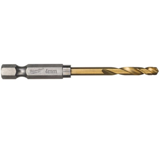 Сверло по металлу  4,0 мм, HSS-G TiN, Milwaukee RedHEX (2шт) 48894708