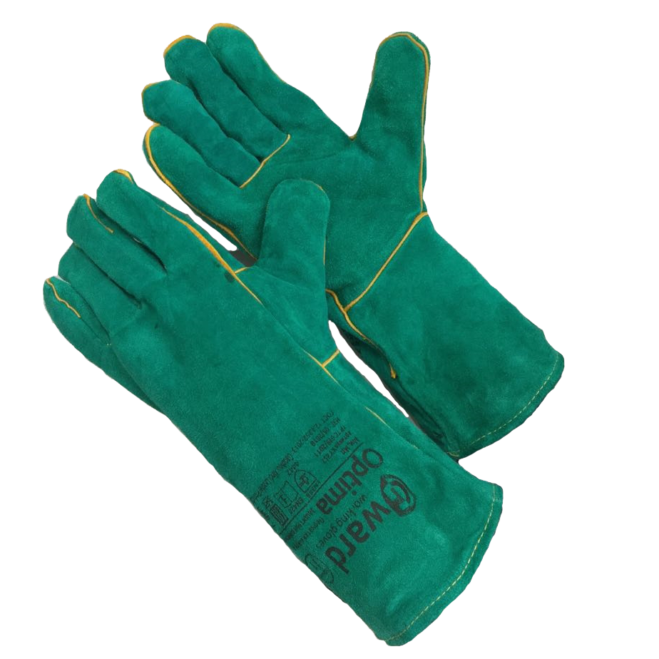 Краги из спилка зеленого цвета GWARD Optima 12/60